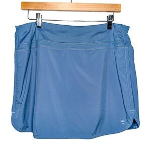 Free Fly Breeze Active Skort Blue Women’s Large Tennis Pickleball Golf Skirt